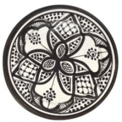 Alcomex Home Moroccan Ceramic Plates Handmade Appetizer Tapas Serving Set of Four
