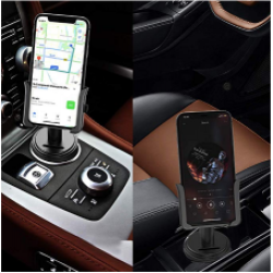Aluminum Alloy Adjustable Car Cup Holder Phone Mount